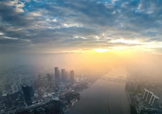 福州雾霭如梦，三月的第一场平流雾