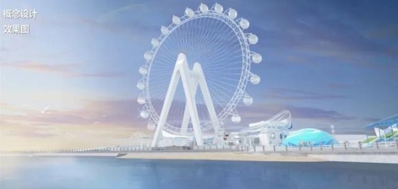 青岛极地海洋公园新摩天轮：科技与自然交织的海上奇观